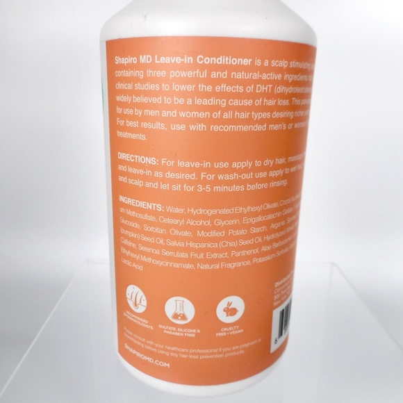 Shapiro MD Hair Loss Growth Shampoo and Conditioner Set DHT Blocking 8oz - Picture 6 of 7